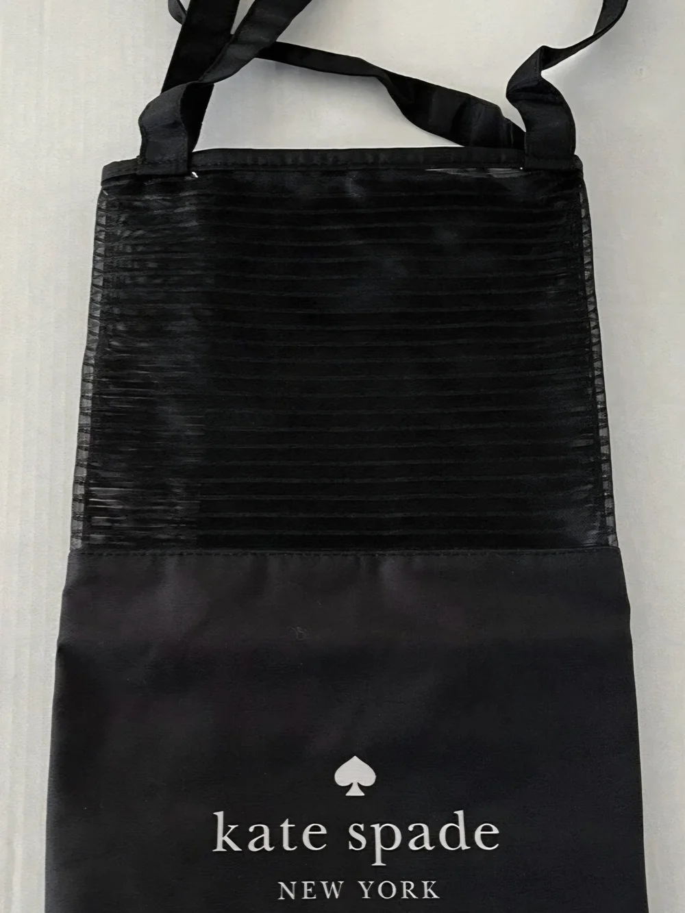 Kate spade Black Stripe Mesh Tote, Extra Large